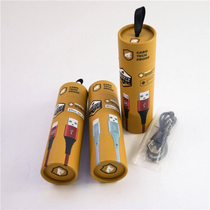 High quality Printed Creative Round Kraft Paper Tube Packaging For Food Packaging