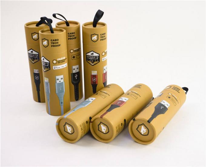 High quality Printed Creative Round Kraft Paper Tube Packaging For Food Packaging