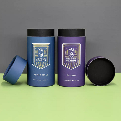 Custom Printed Cardboard Cosmetic Packaging Tubes Eco For Essential Oil