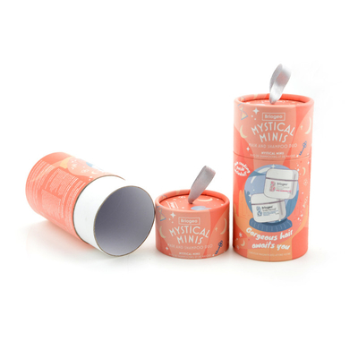 CMYK Cardboard Paper Tube Cosmetic Packaging Shampoo Round Tube ODM Available