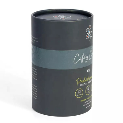 Coffee Collagen Powder Tea Paper Tube Packaging Airtight Peel Off Lid Food Grade