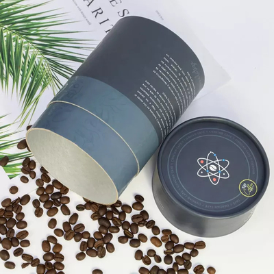 Coffee Collagen Powder Tea Paper Tube Packaging Airtight Peel Off Lid Food Grade