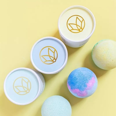 Custom Design Cardboard Bath Bombs Tube Skin Care Eco Tube Packaging for Bath Balm