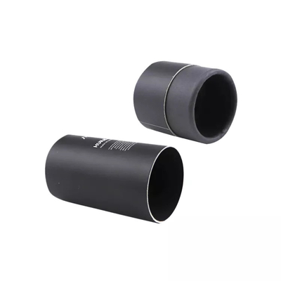 Black Cardboard Tube Boxes for Essential Oil Dropper Bottles Cosmetic Packaging Tubes
