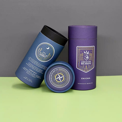 Custom Printed Cardboard Cosmetic Packaging Tubes Eco For Essential Oil
