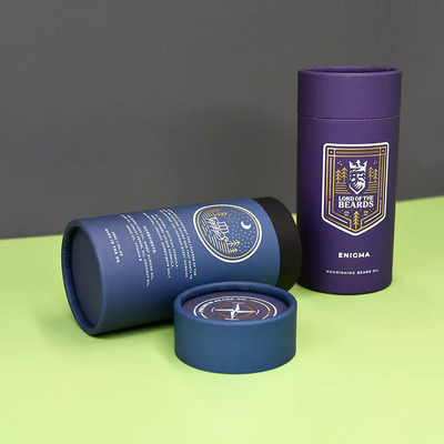Custom Printed Cardboard Cosmetic Packaging Tubes Eco For Essential Oil