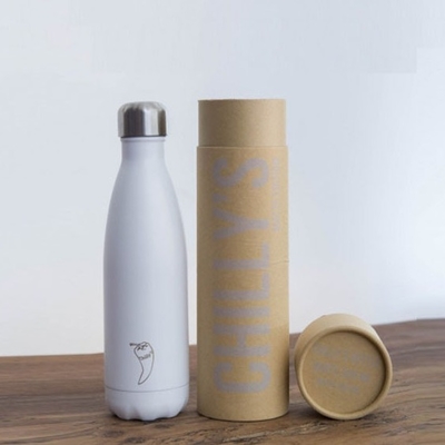 Recyclable Wine Bottle Gift Tube UV Coated ODM Available Soyoil Ink