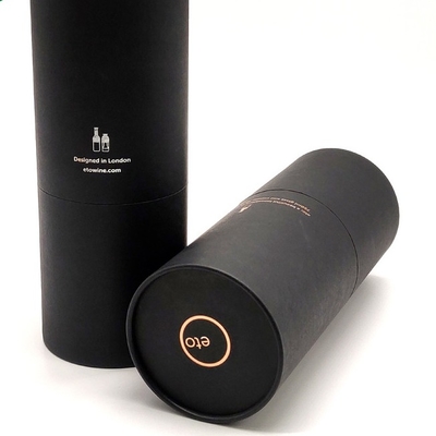 CMYK Cardboard Wine Tube Lining Aluminum Foil Velvet Pillow Inserted