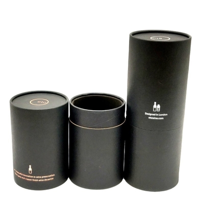CMYK Cardboard Wine Tube Lining Aluminum Foil Velvet Pillow Inserted
