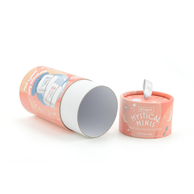 CMYK Cardboard Paper Tube Cosmetic Packaging Shampoo Round Tube ODM Available