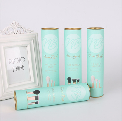 OEM Cosmetic Paper Tube Packaging Embossed Velvet Pillow Inserted