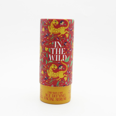 Debossed Paper Tube Pen Holder , Embossed Cardboard Packaging Cylinders